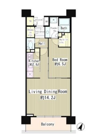 クラッサ目黒702号室の図面