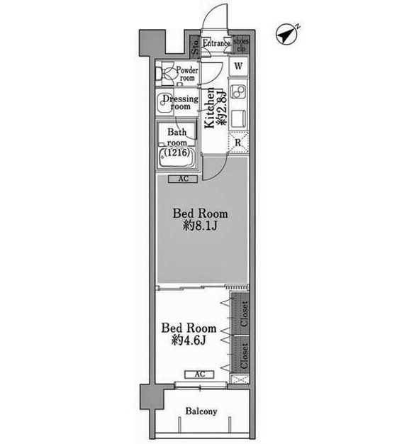 メゾン・ド・コリーヌ市ヶ谷105号室の図面