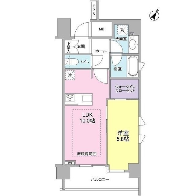 リヴェール赤坂404号室の図面