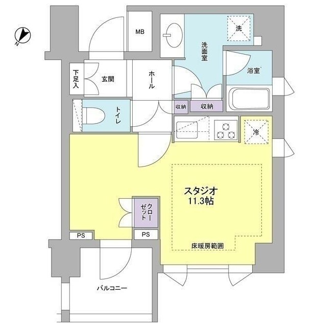 リヴェール赤坂502号室の図面