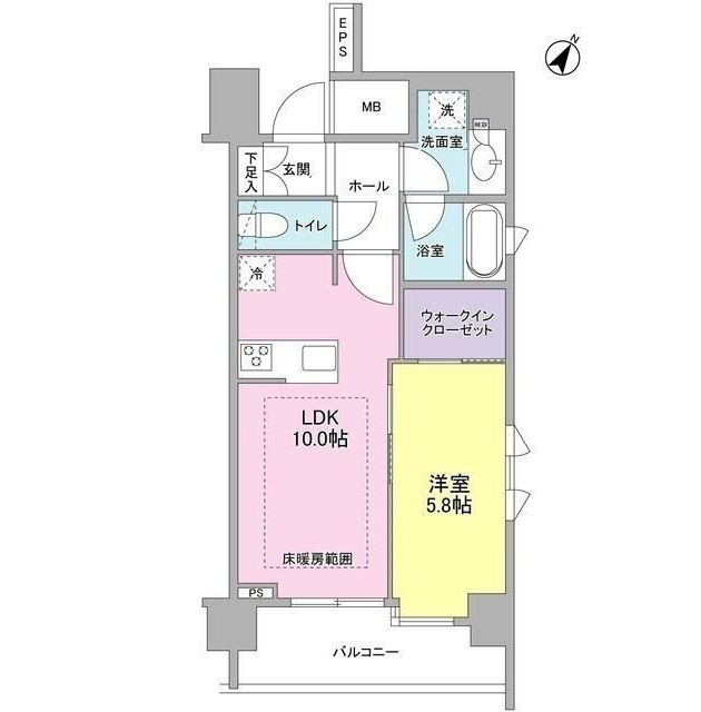 リヴェール赤坂504号室の図面