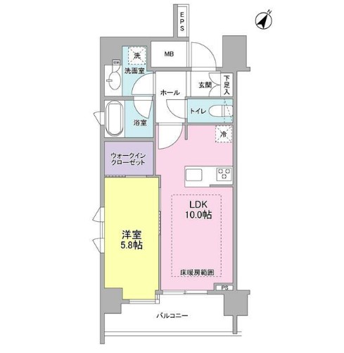 リヴェール赤坂901号室の図面