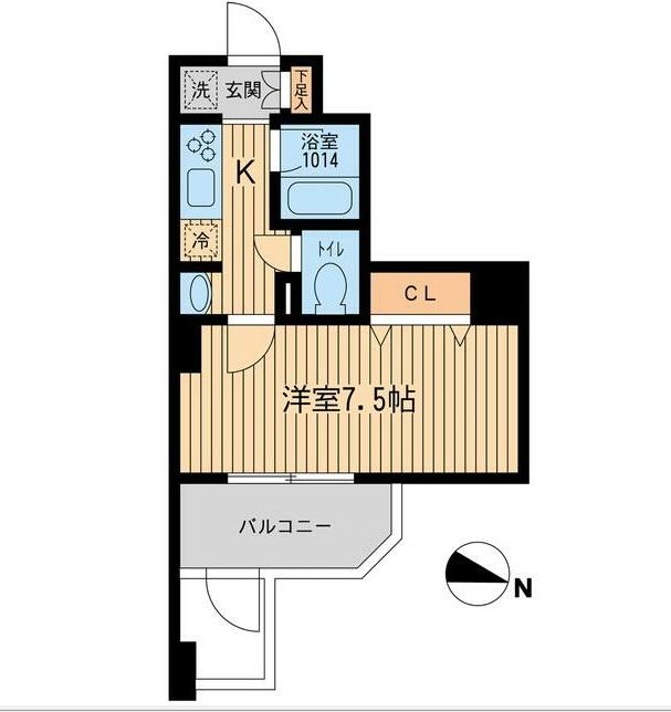 ＫＤＸレジデンス幡ヶ谷1201号室の図面