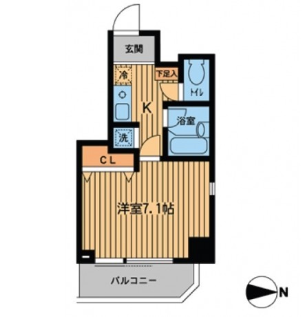 レジデンス西新宿スクエア1004号室の図面
