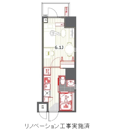 レジデンス西新宿スクエア301号室の図面