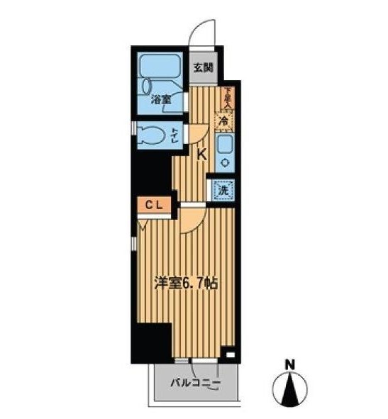 レジデンス西新宿スクエア401号室の図面