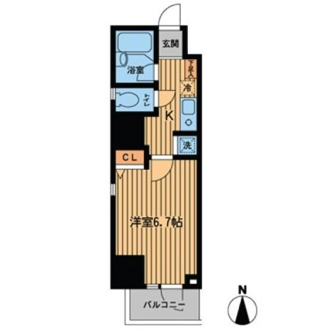 レジデンス西新宿スクエア501号室の図面
