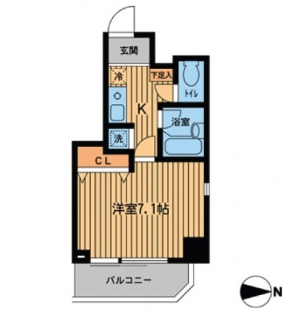 レジデンス西新宿スクエア504号室の図面