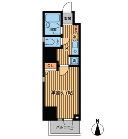 レジデンス西新宿スクエア701号室の図面