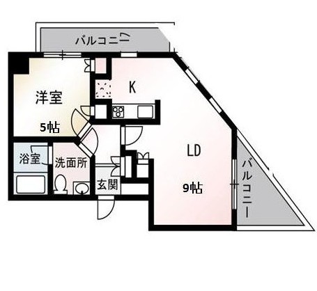 蒼映パーク原宿404号室の図面