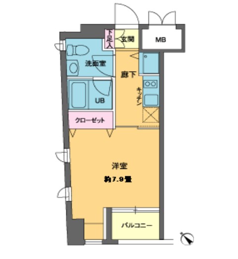 ニューシティアパートメンツ新川Ⅱ605号室の図面