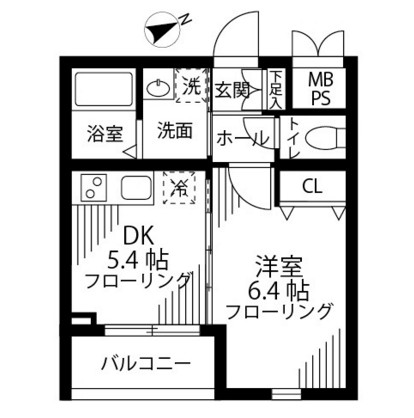 グリーニエ西新宿弐番館203号室の図面
