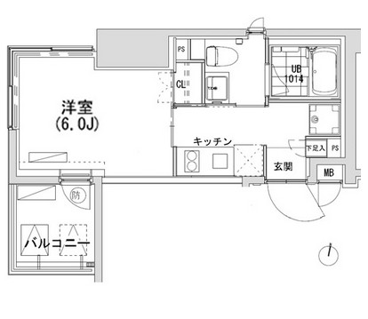 グランディオール広尾テラス1101号室の図面