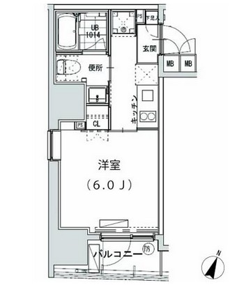 グランディオール広尾テラス902号室の図面
