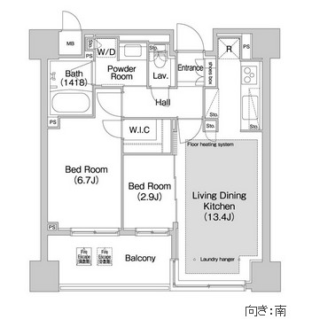 コンフォリア赤坂603号室の図面