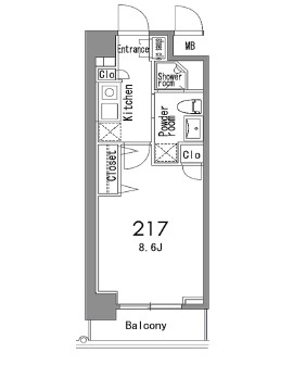 317号室の図面