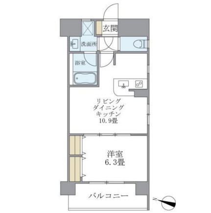 ラキャリラット日本橋403号室の図面