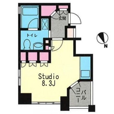 プライムアーバン恵比寿Ⅱ503号室の図面