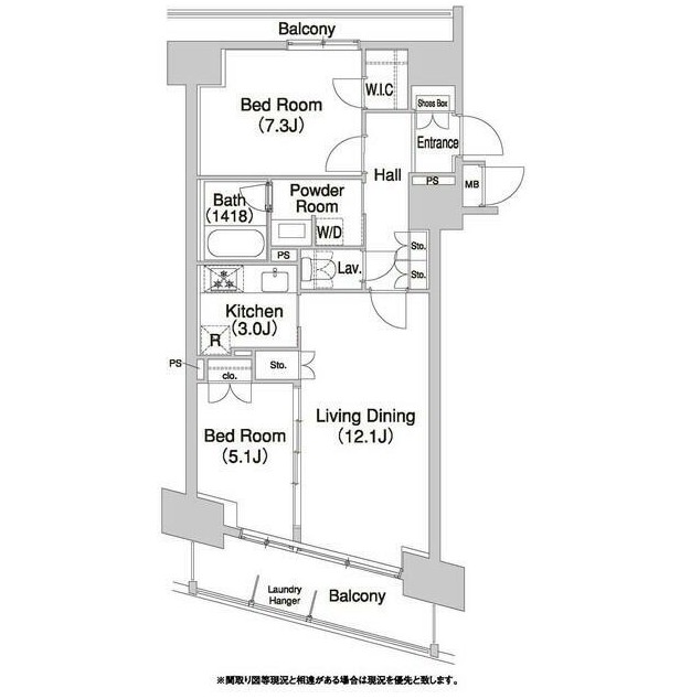 コンフォリア芝浦バウハウス1003号室の図面