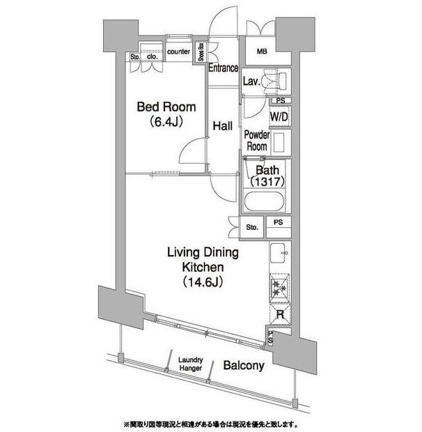 コンフォリア芝浦バウハウス202号室の図面