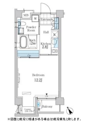 ガーデン原宿401号室の図面