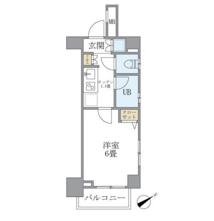 ＫＤＸレジデンス西新宿205号室の図面