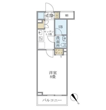 ＫＤＸレジデンス西新宿207号室の図面