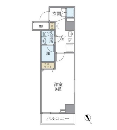 ＫＤＸレジデンス西新宿208号室の図面