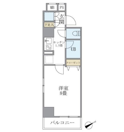 ＫＤＸレジデンス西新宿401号室の図面