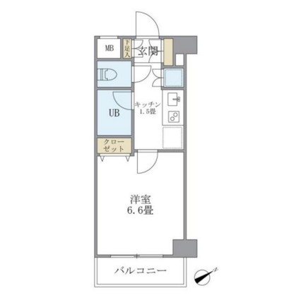 ＫＤＸレジデンス西新宿402号室の図面