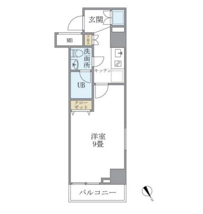 ＫＤＸレジデンス西新宿408号室の図面