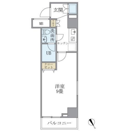 ＫＤＸレジデンス西新宿508号室の図面