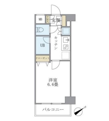 ＫＤＸレジデンス西新宿602号室の図面