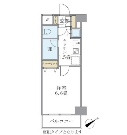 ＫＤＸレジデンス西新宿603号室の図面