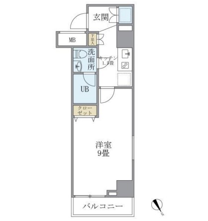 ＫＤＸレジデンス西新宿608号室の図面