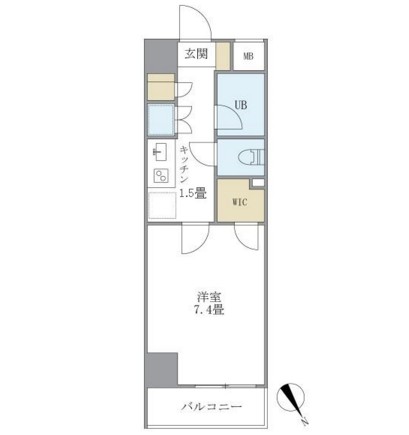 ＫＤＸレジデンス西新宿705号室の図面