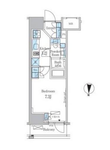 パークアクシス錦糸町レジデンス303号室の図面