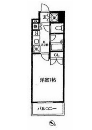 コンフォリア・リヴ小石川206号室の図面