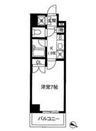 コンフォリア・リヴ小石川305号室の図面
