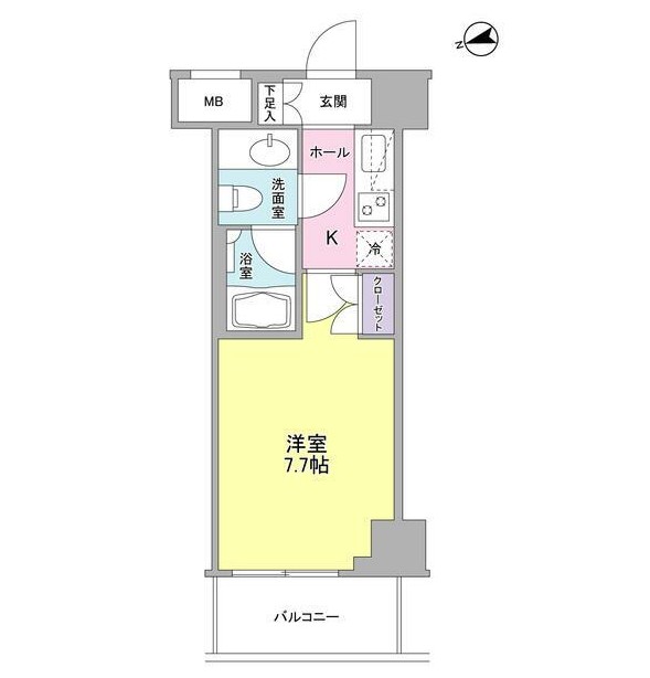 コンフォリア東中野ＤＥＵＸ303号室の図面