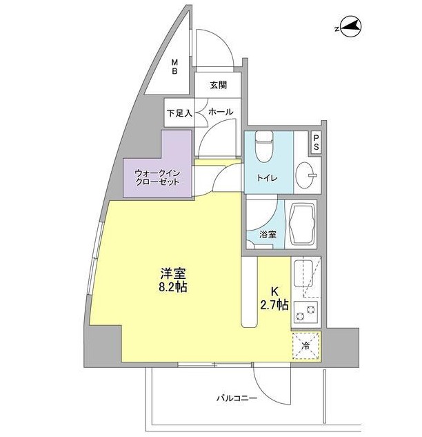 コンフォリア東中野ＤＥＵＸ401号室の図面