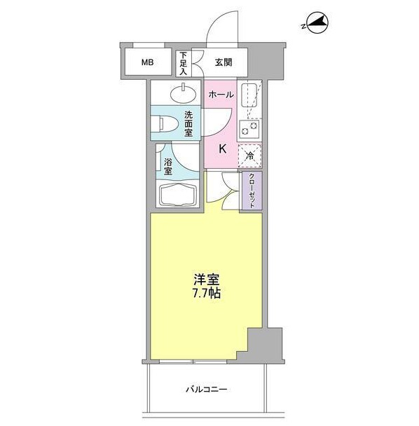 コンフォリア東中野ＤＥＵＸ403号室の図面