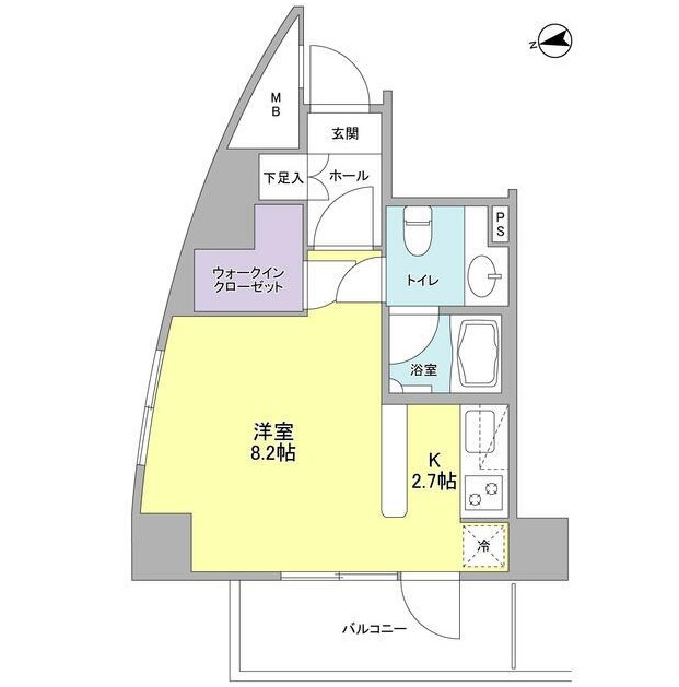 コンフォリア東中野ＤＥＵＸ901号室の図面