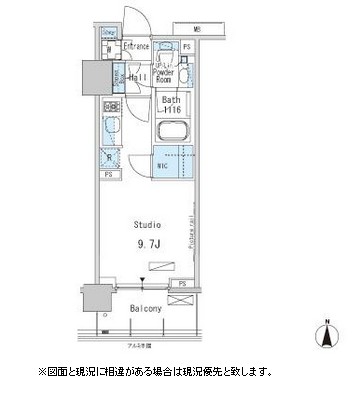 パークアクシス蒲田ステーションゲート310号室の図面