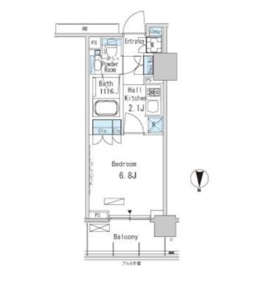 パークアクシス蒲田ステーションゲート705号室の図面