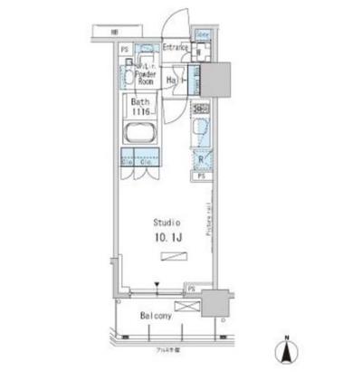 パークアクシス蒲田ステーションゲート809号室の図面