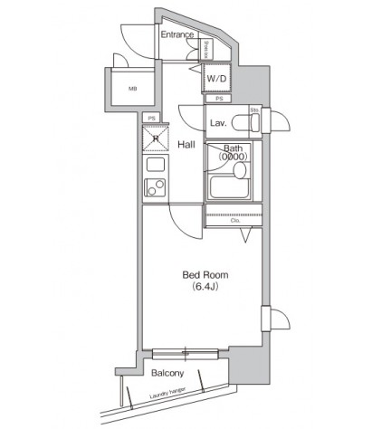 プライムアーバン西新宿Ⅰ1001号室の図面