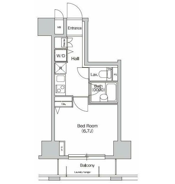 プライムアーバン西新宿Ⅰ1003号室の図面