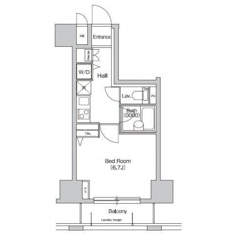 プライムアーバン西新宿Ⅰ1202号室の図面