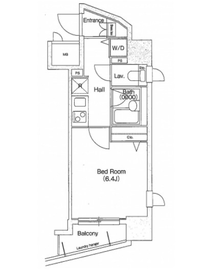 プライムアーバン西新宿Ⅰ201号室の図面